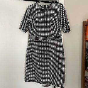 Banana Republic Black and White Gingham Dress